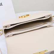 Celine Bag White 191242 Size 22.5x16.5x7.5cm - 3