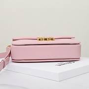 Celine Bag Pink 191242 Size 22.5x16.5x7.5cm - 6