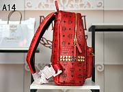 MCM Backpack Red A1424 - 6