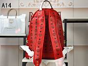 MCM Backpack Red A1424 - 3