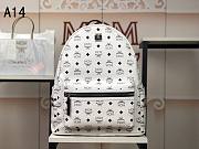 MCM Backpack White A1424  - 1