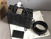 MCM tote Bags Black A1034 Size 19x14x8cm - 4
