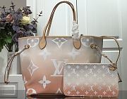 LV NEVERFULL M45680 Peach Size 31x28x14cm - 2