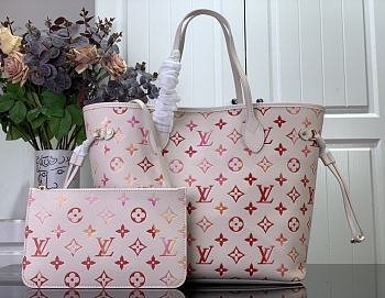 LV NEVERFULL PINK M47080 Size31x28x14cm
