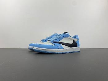 Air Jordan 1 Retro Low OG SP Travis Scott Sail Shy Blue DM7866-107