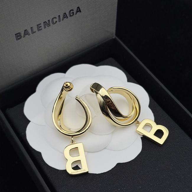 Balenciaga Earrings Gold 137 - 1