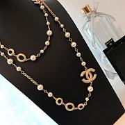Chanel Necklace Gold Pearl 62 - 3