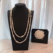 Chanel Necklace Gold Pearl 68 - 6