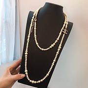Chanel Necklace Gold Pearl 68 - 5