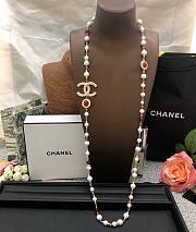 Chanel Necklace Gold Pearl 91 - 3