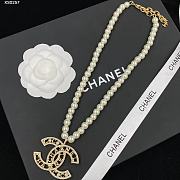 Chanel Necklace Gold Pearl 232 - 6