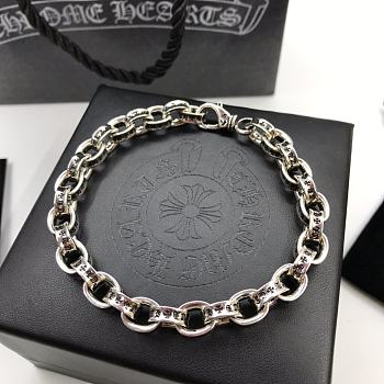 Crow Heart Bracelet Silver 419