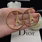Dior Earrings Gold Tower 05 - 3