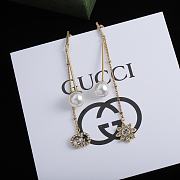 Gucci Earrings Gold Flowers Pearl 15 - 5