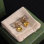 Gucci Earrings Gold Heart 06 - 5