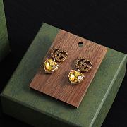 Gucci Earrings Gold Heart 06 - 4