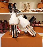 LV Pumps Sandals White 190428C - 4