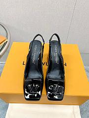 LV Shake Slingback Pump Black 5.5cm 8.5cm - 4