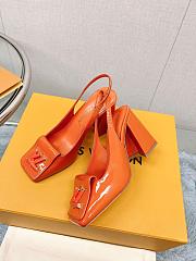 LV Shake Slingback Pump Orange 5.5cm 8.5cm - 6