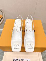 LV Shake Slingback Pump White 5.5cm 8.5cm - 4