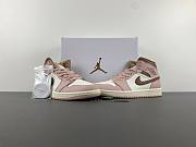 Air Jordan 1 Mid Pink Oxford Brown BQ6472-620 - 4
