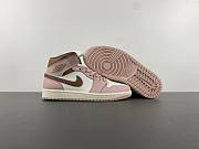 Air Jordan 1 Mid Pink Oxford Brown BQ6472-620 - 3