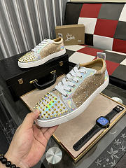 Christian Louboutin Louis Spikes Junior Gold - 4