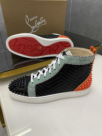 Christian Louboutin Louis Orlato Spikes Flat 009#326