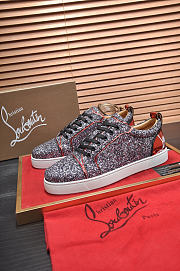 Christian Louboutin Louis Junior Strass Flat Purple - 1