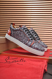 Christian Louboutin Louis Junior Strass Flat Purple - 4