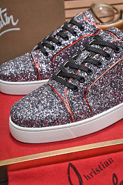 Christian Louboutin Louis Junior Strass Flat Purple - 2