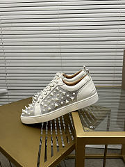 Christian Louboutin Louis Junior P Pik Pik Strass White 080#326 - 1