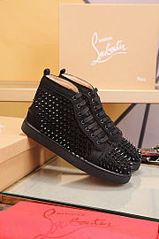 Christian Louboutin Louis High-top Sneakers Black - 3