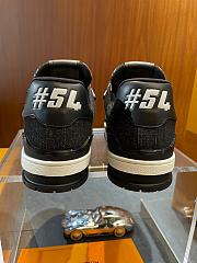 Louis Vuitton LV Trainer Black Damier 3D Denim 1AD6DX - 3