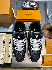 Louis Vuitton LV Trainer Black Damier 3D Denim 1AD6DX - 5