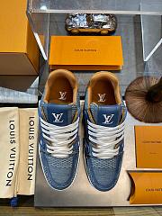 Louis Vuitton LV Trainer Blue Damier 3D Denim 1AD6DI - 5