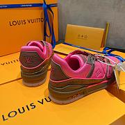 Louis Vuitton LV Trainer Brown Pink 1A85Q - 3