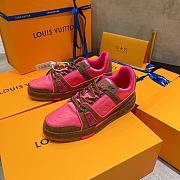 Louis Vuitton LV Trainer Brown Pink 1A85Q - 4