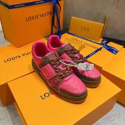 Louis Vuitton LV Trainer Brown Pink 1A85Q - 6