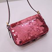 Fendi Baguette Bag Pink 6348 Size 19.5x5x11cm - 4