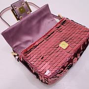 Fendi Baguette Bag Pink 6348 Size 19.5x5x11cm - 3