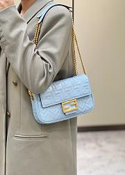 Fendi Baguette Blue 8533 Size 24×7×13cm - 2