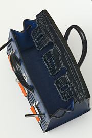 Hermès Birkin Bag 3 Windows Blue Size 22x15x8CM - 5