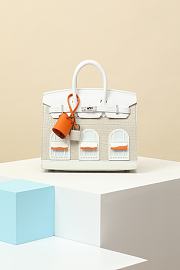 Hermès Birkin Bag 3 Windows White Size 22x15x8CM - 1