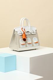Hermès Birkin Bag 3 Windows White Size 22x15x8CM - 3
