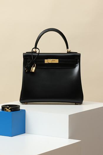 Hermès Birkin Bag Black Leather Size 28x11x20CM