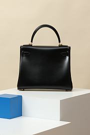 Hermès Birkin Bag Black Leather Size 28x11x20CM - 3