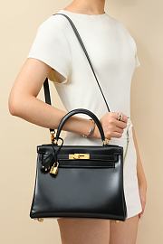 Hermès Birkin Bag Black Leather Size 28x11x20CM - 2
