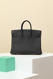 Hermès Birkin Bag Black Size 25x20x13CM - 6