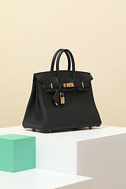 Hermès Birkin Bag Black Size 25x20x13CM - 3